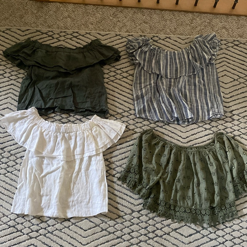 Set of 4 Tube Top Blouses